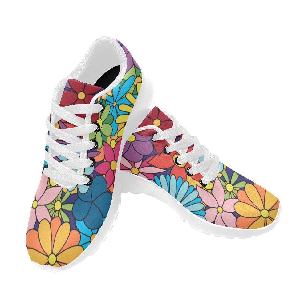 Hippy Flower Power Men’s Running Shoes (Model 020)