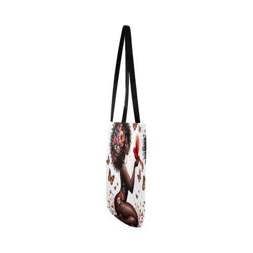 Body Flower Lady Reusable Shopping Bag Model 1660 (Two sides)