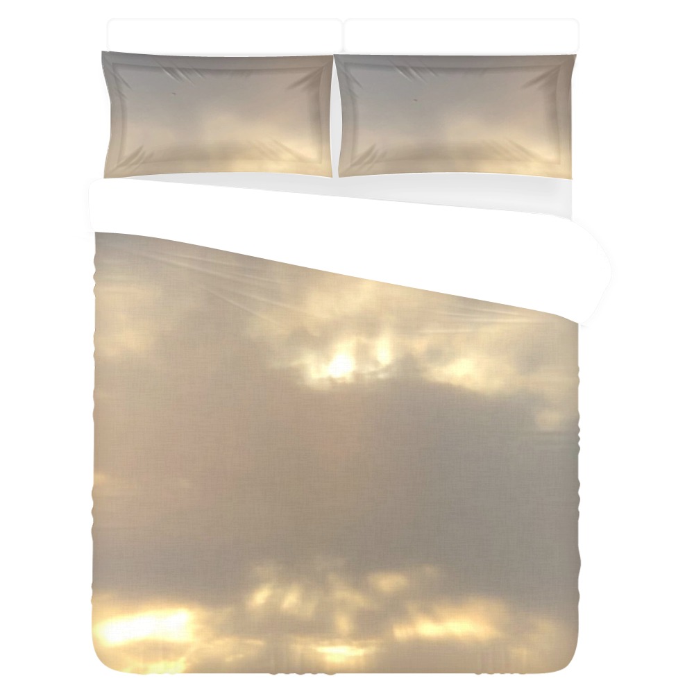 HoneySuckle Design Clouds 3-Piece Bedding Set