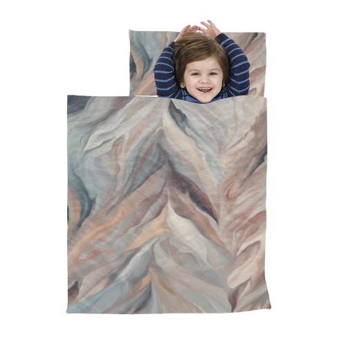 Stunning abstract brush strokes of beige colors Kids' Sleeping Bag
