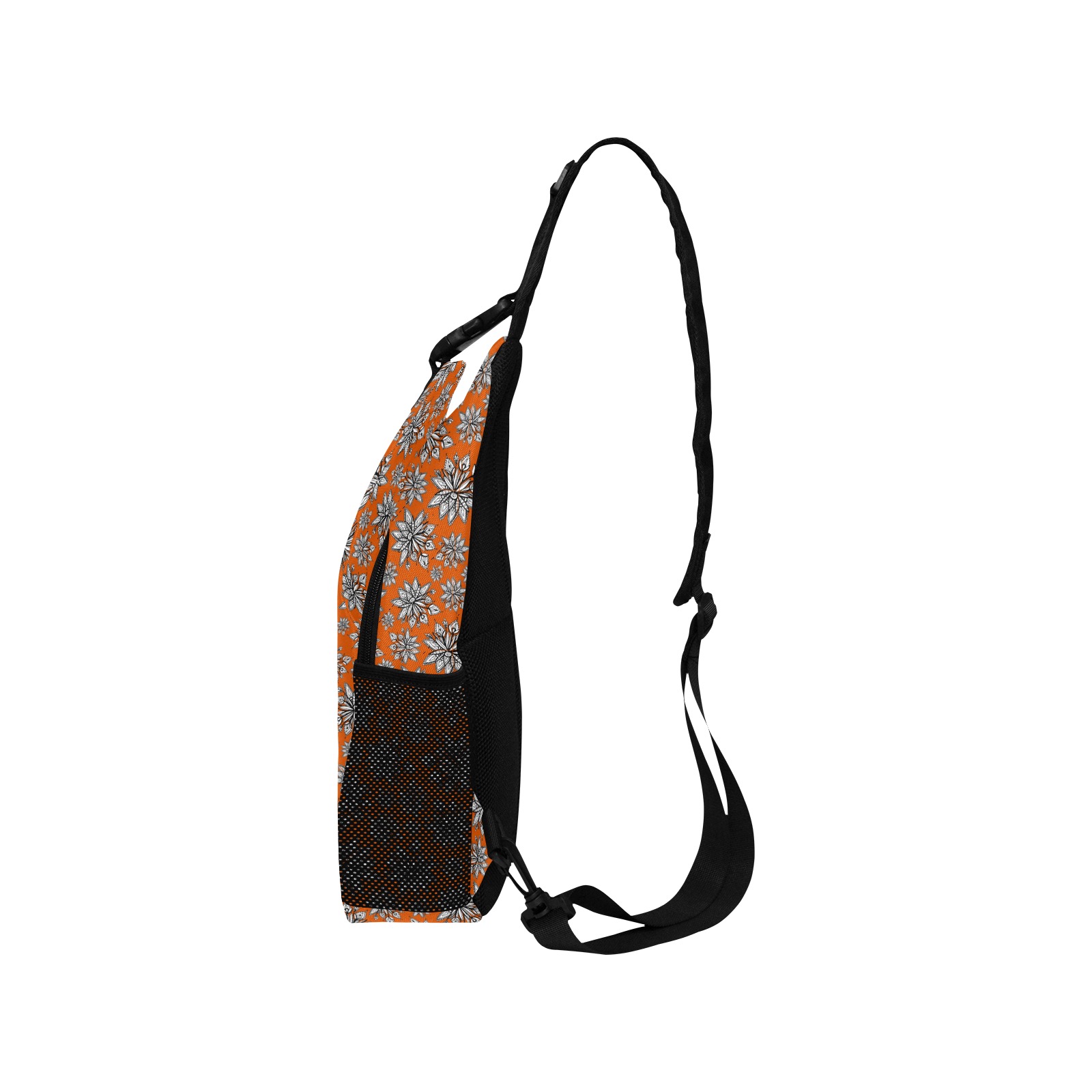 Creekside Floret -orange Men's Casual Chest Bag (Model 1729)