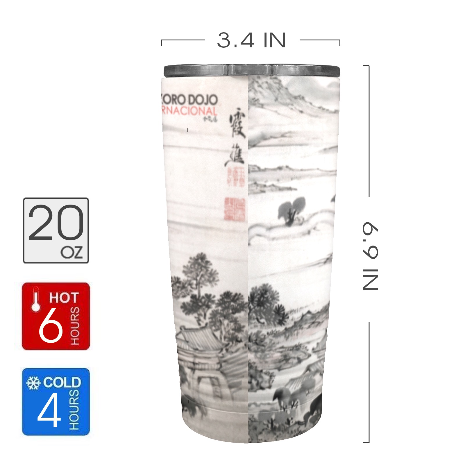 Paisaje - Vaso Termico 20oz Insulated Stainless Steel Mobile Tumbler