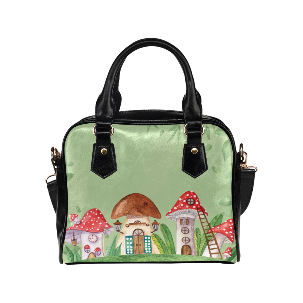 mushroom village shoulder handbag Shoulder Handbag (Model 1634)