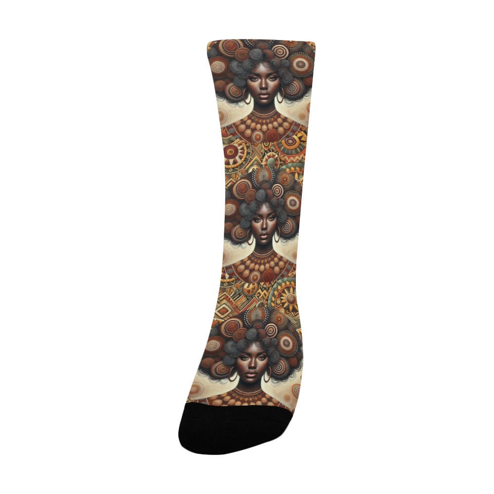 Aboriginal Dot Socks Women's Custom Socks