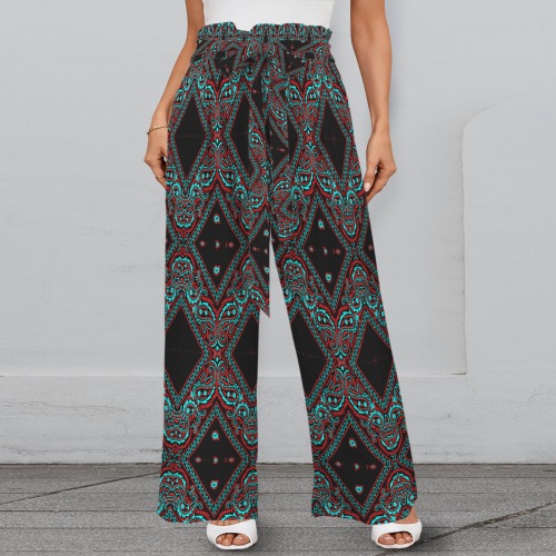 blue and red bandana country western look