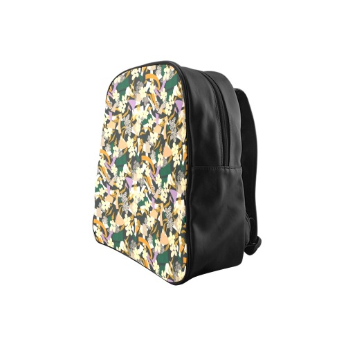 Abstract garden of the shapes 2DP School Backpack (Model 1601)(Small)