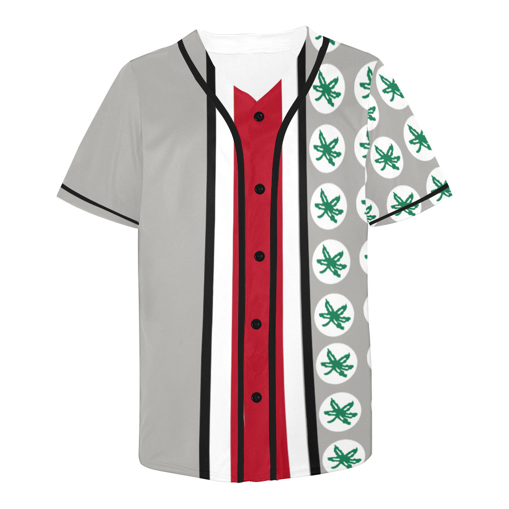 bucky All Over Print Baseball Jersey for Men (Model T50)