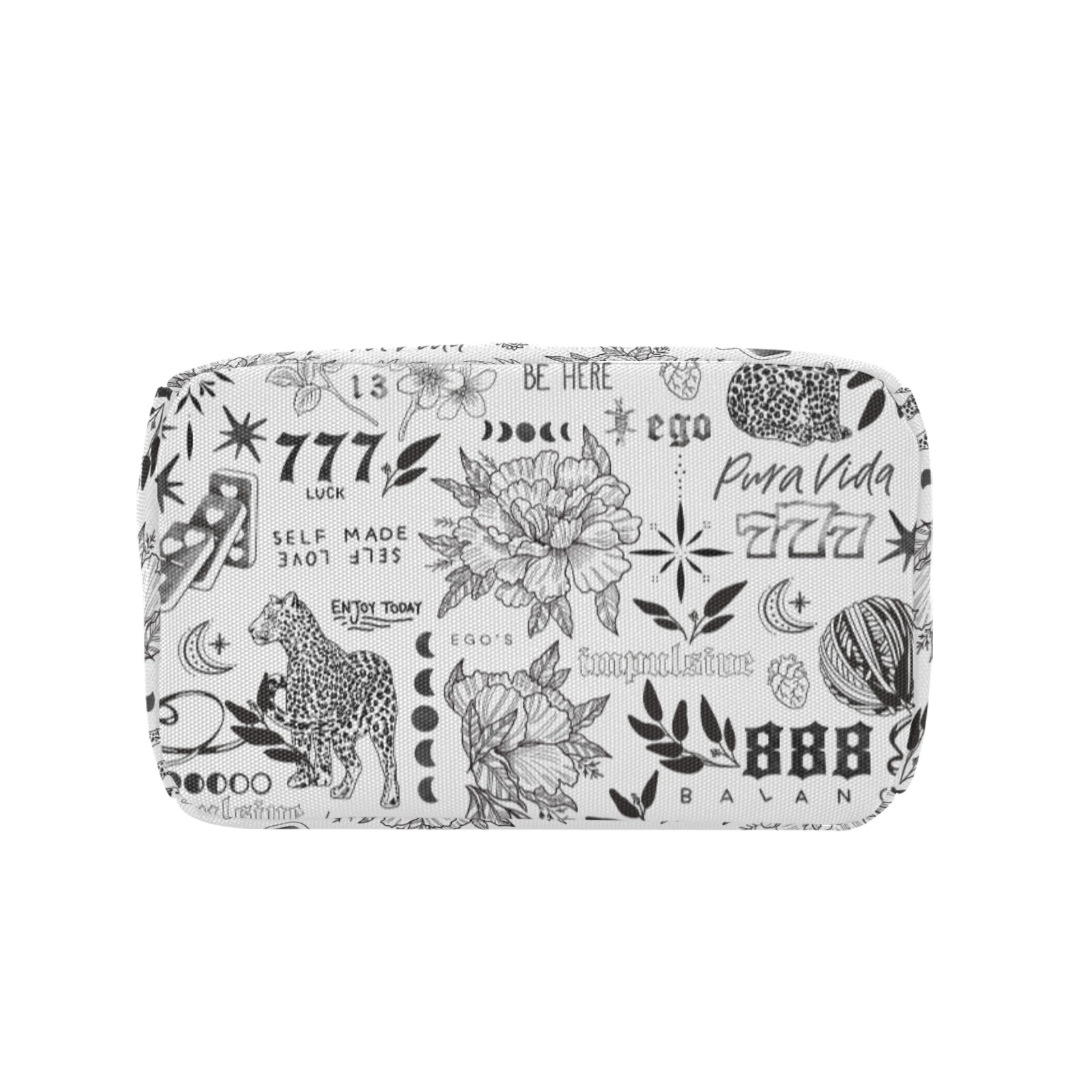 Inspirational tattoo pattern BL 2 Zipper Lunch Bag (Model 1720)