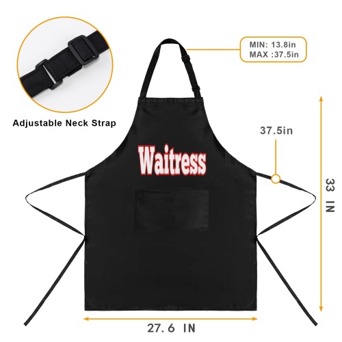 Waitress Waterproof Apron for Women (Vinyl Heat Transfer)