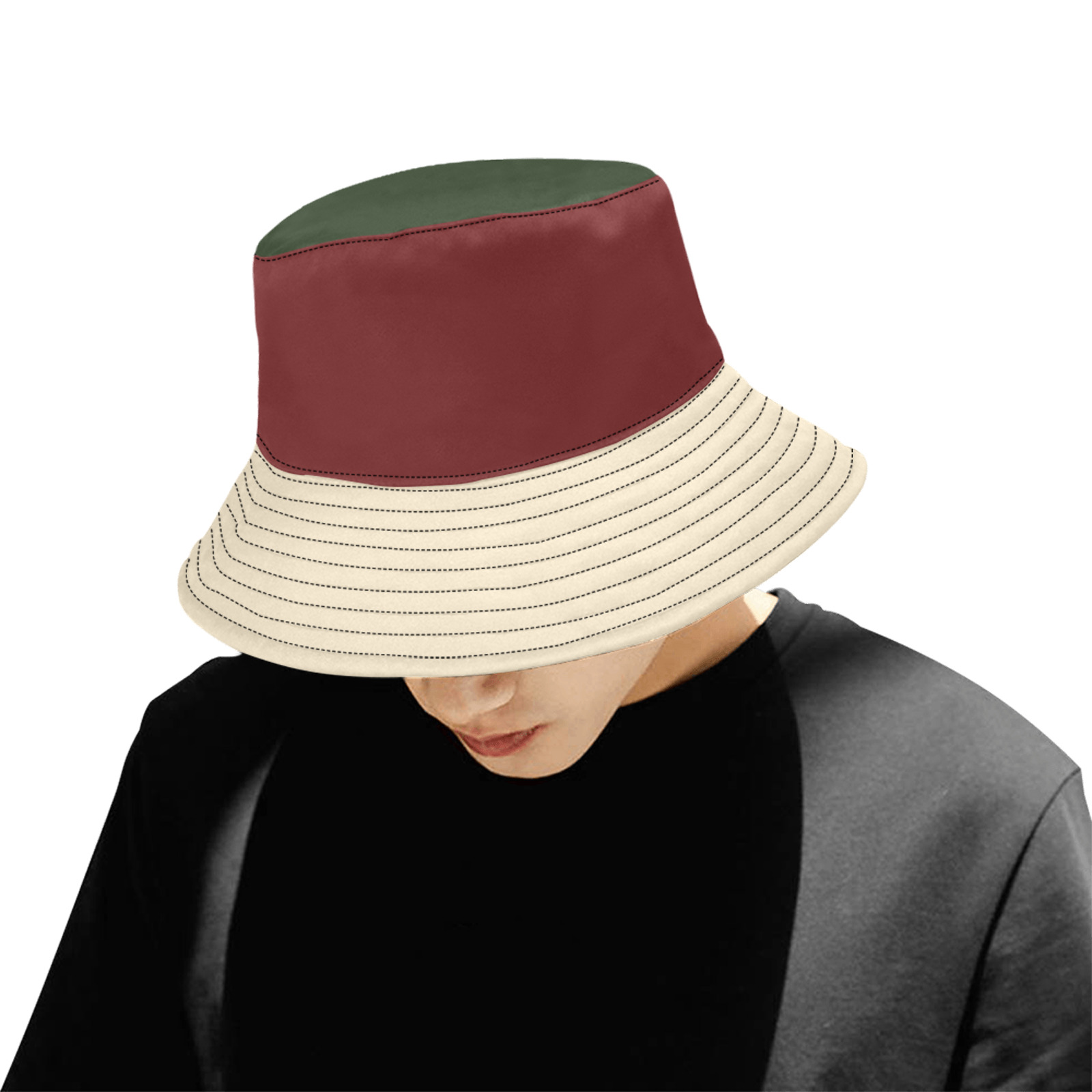 Color Block Unisex Summer Bucket Hat