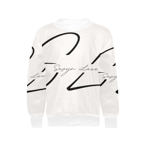 Sevyn Luxe Sweat Shirt Girls' All Over Print Crew Neck Sweater (Model H49)