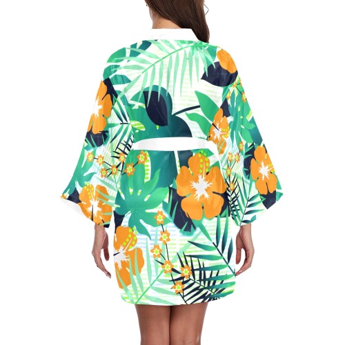 GROOVY FUNK THING FLORAL Long Sleeve Kimono Robe