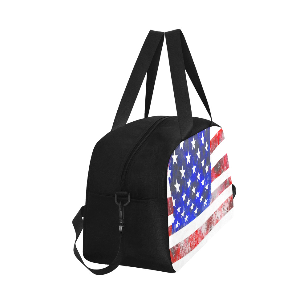 Extreme Grunge American Flag of the USA Fitness Handbag (Model 1671)