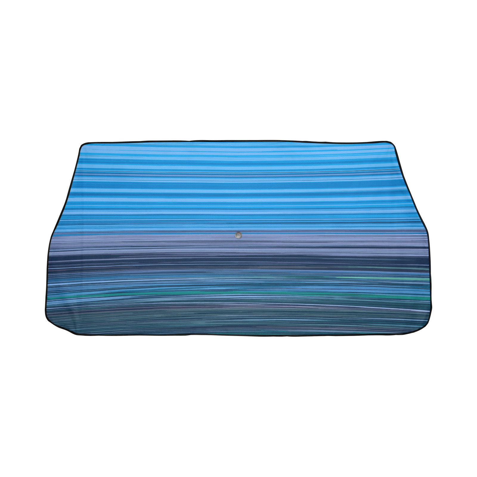 Abstract Blue Horizontal Stripes Car Sun Shade Umbrella 58"x29"