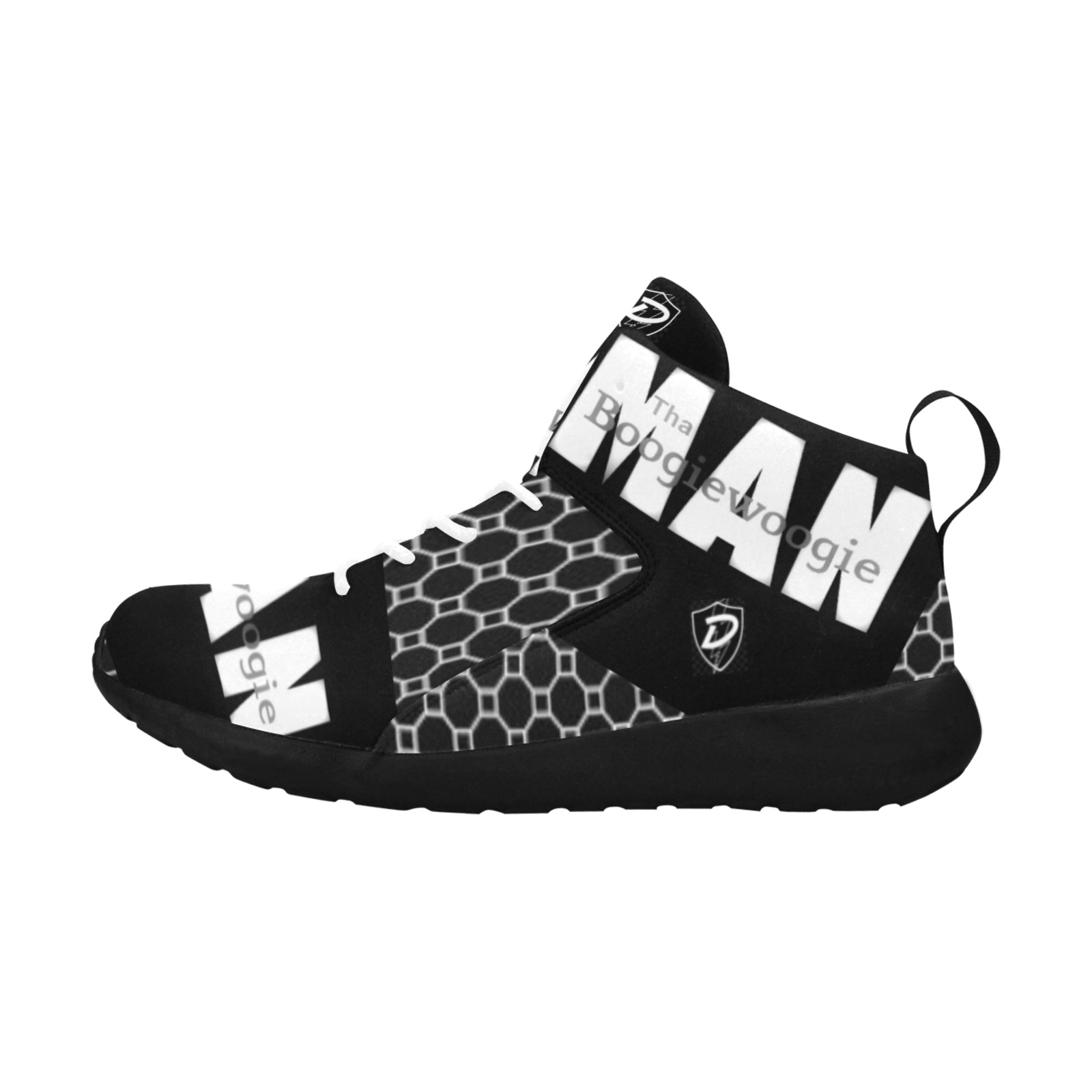 Dionio Clothing - Tha Boogiewoogie Man Sneakers (Black & White) Men's Chukka Training Shoes (Model 57502)