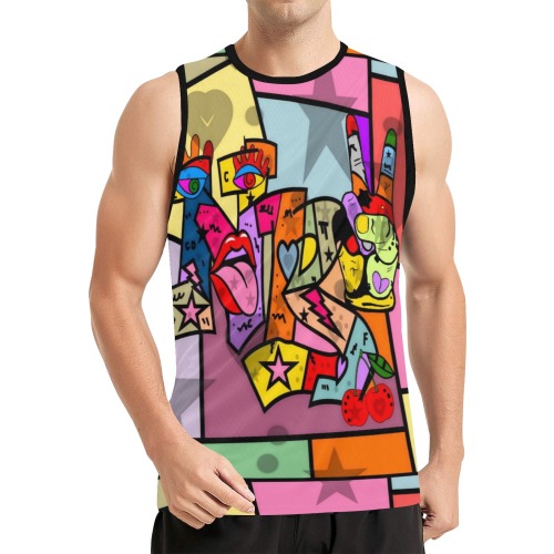 NB POP by Nico Bielow All Over Print Basketball Jersey