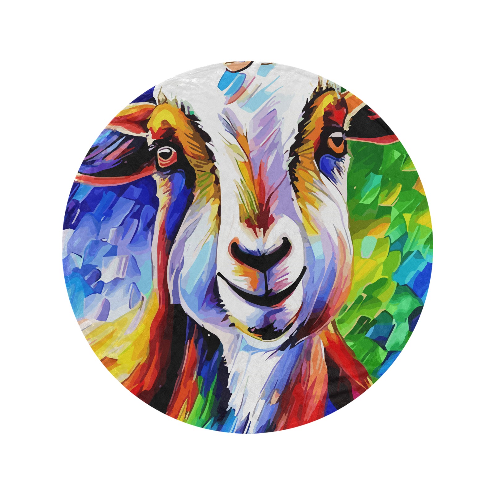 Mandella_Rose_Awd35138  Circular Micro Fleece Blanket 47
