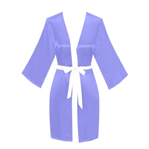 periwinkle Long Sleeve Kimono Robe