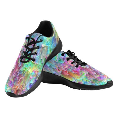 Flowing Rainbow Women's Athletic Shoes (Model 0200)