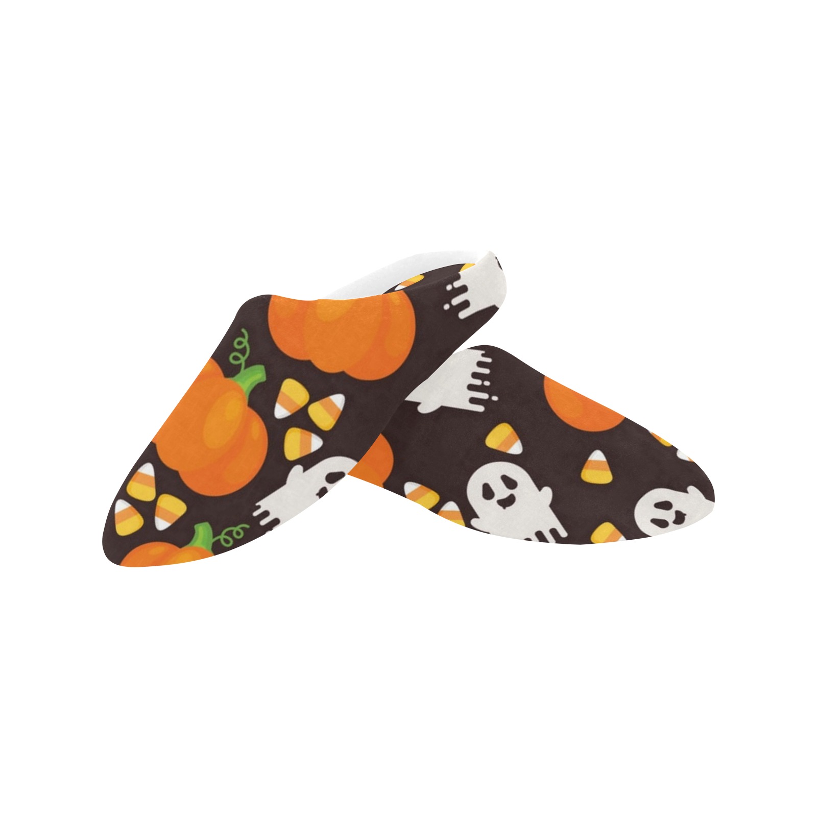 Halloween Slippers Women's Non-Slip Cotton Slippers (Model 0602)