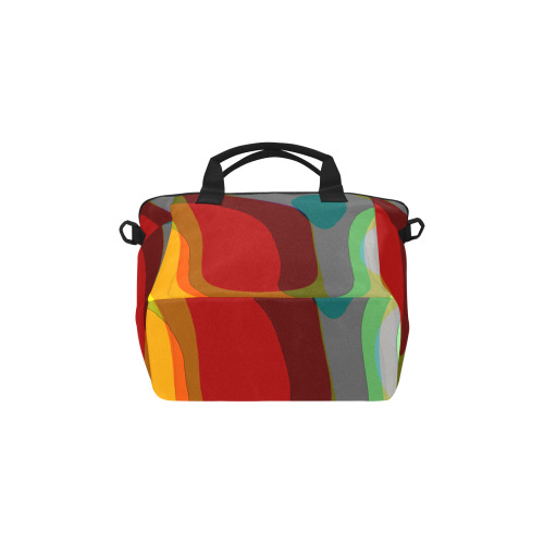 Colorful Abstract 118 Insulated Tote Bag with Shoulder Strap (Model 1724)