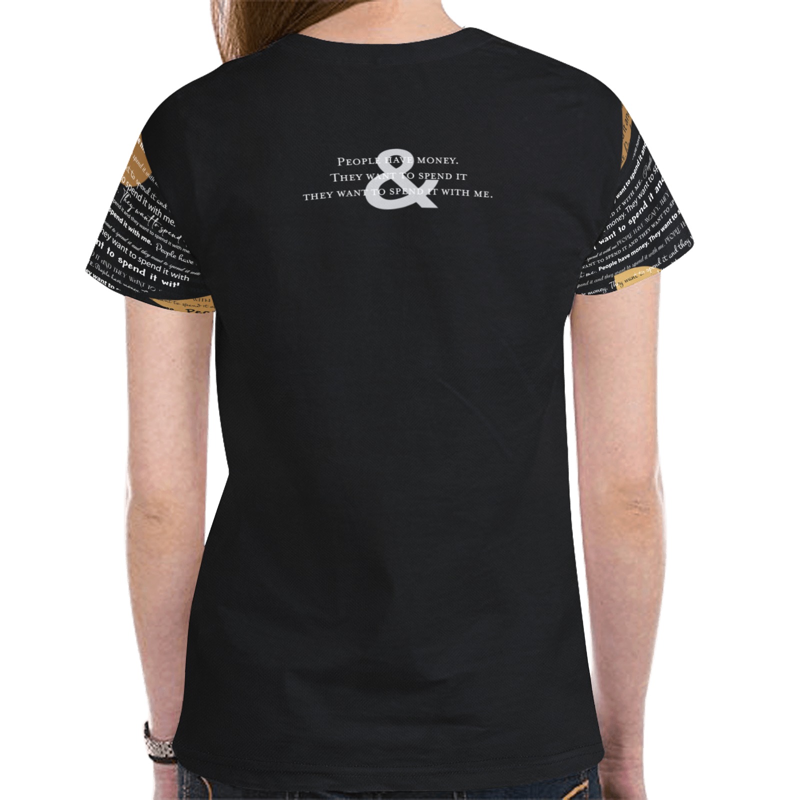 RL Affirmation Design 2 New All Over Print T-shirt for Women (Model T45)