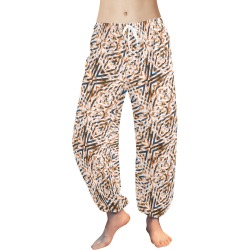 Geometric vintage mosaic 23 Women's All Over Print Harem Pants (Model L18)