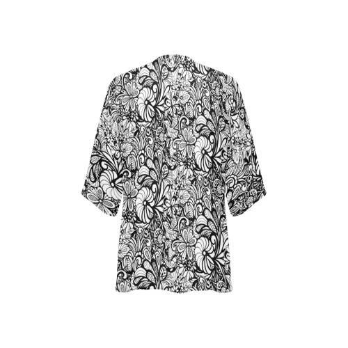 Idyllic Inverness Women's Kimono Chiffon Cover Ups (Model H51)