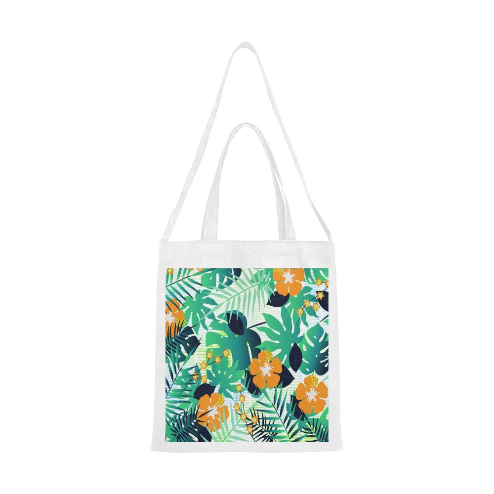 GROOVY FUNK THING FLORAL Canvas Tote Bag/Medium (Model 1701)