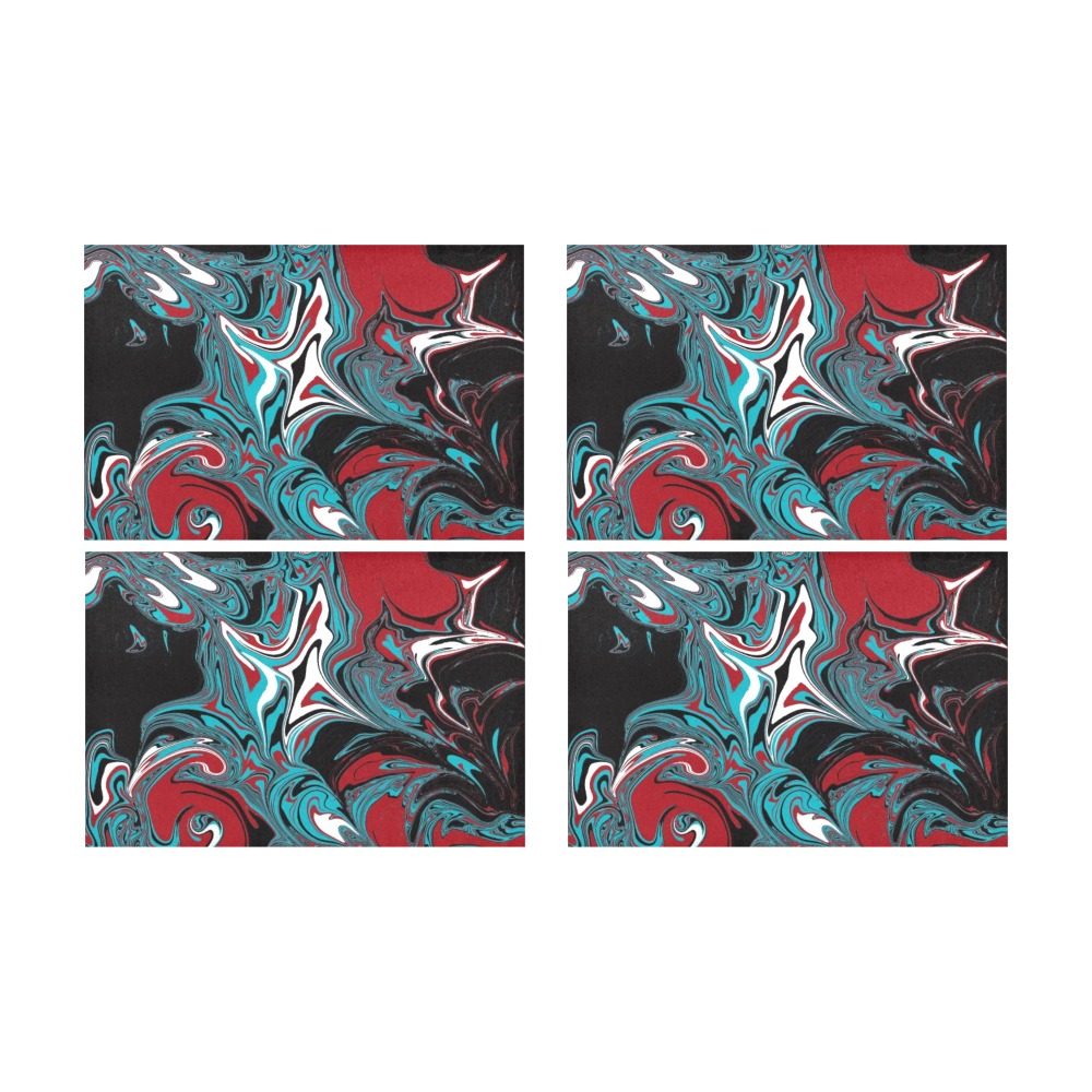 Dark Wave of Colors Placemat 12’’ x 18’’ (Set of 4)