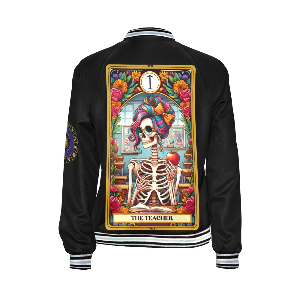 The Tarot Teacher All Over Print Bomber Jacket for Women (Model H21)