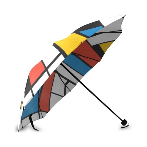 Mondrian De Stijl Modern Foldable Umbrella (Model U01)