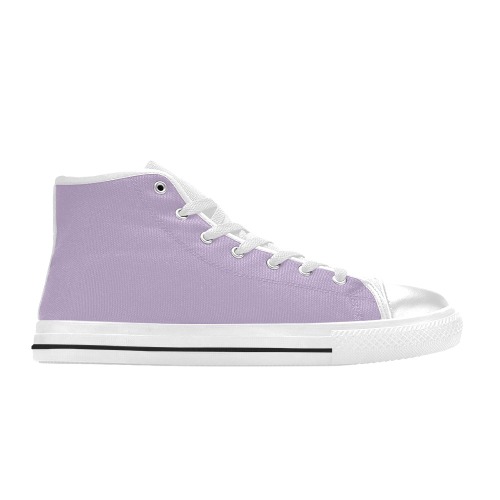 Orchid Bloom Men’s Classic High Top Canvas Shoes (Model 017)
