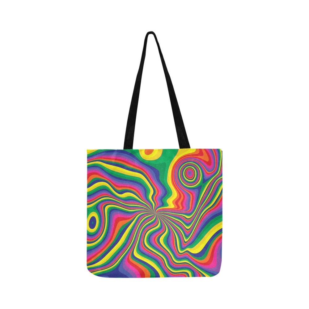 Groovy Pattern Reusable Shopping Bag Model 1660 (Two sides)