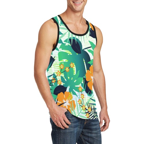 GROOVY FUNK THING FLORAL Men's All Over Print Tank Top (Model T57)
