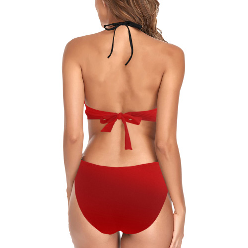 Canada Flag Bathing Suits Women's Fringe Swimsuit (Model S32)