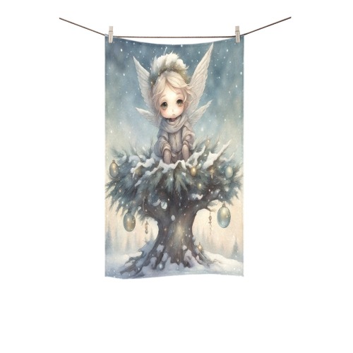 Little Christmas Angel Custom Towel 16"x28"