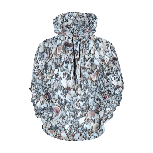 Shells On The Beach 7294 All Over Print Hoodie for Men (USA Size) (Model H13)