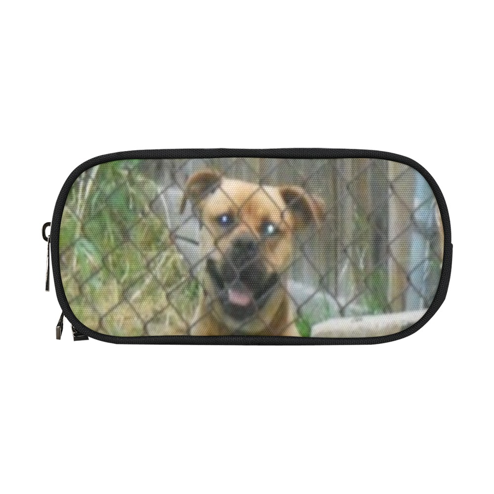 A Smiling Dog Pencil Pouch/Large (Model 1680)