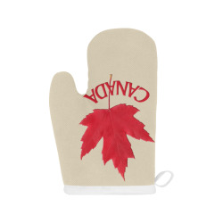 Canada Souvenir Linen Oven Mitt (Two Pieces)