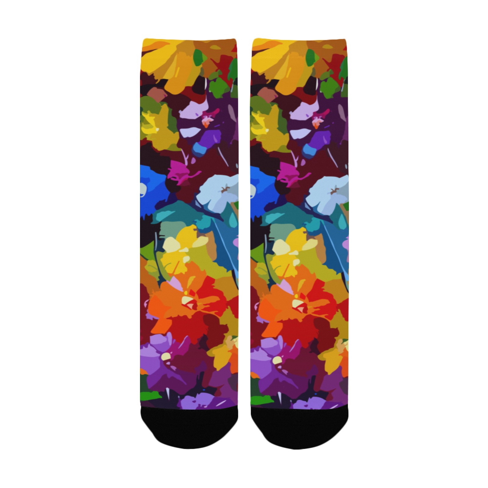 flowers-art-75v-08 Custom Socks for Women