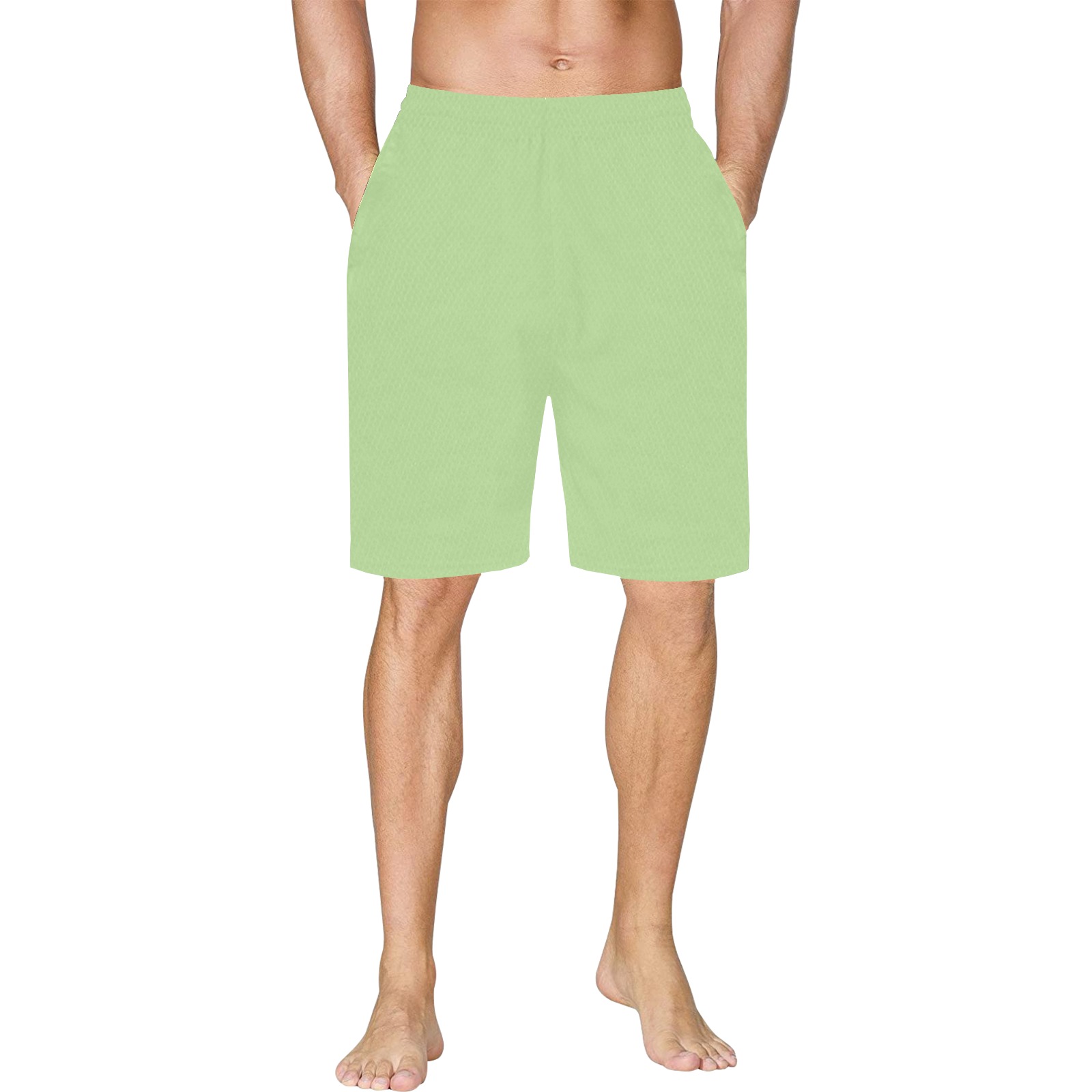 green ice All Over Print Basketball Shorts with Pocket