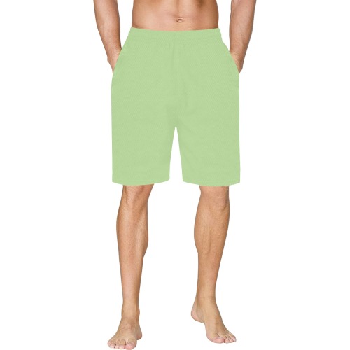 green ice All Over Print Basketball Shorts with Pocket