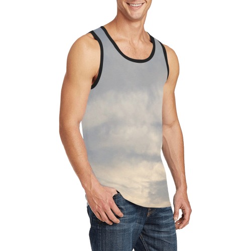 Rippled Cloud Collection Men's All Over Print Tank Top (Model T57)