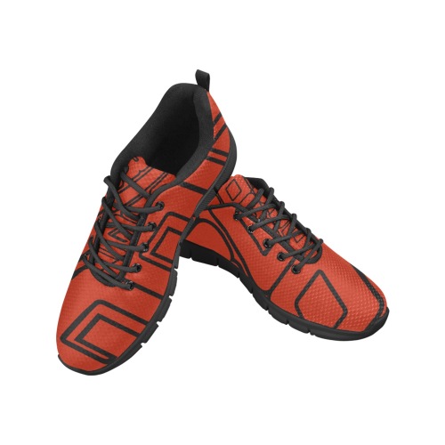 BXB SNEEKS RAMBO RED Men's Breathable Running Shoes (Model 055)