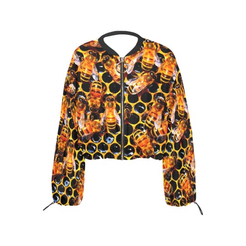 BEES Cropped Chiffon Jacket for Women (Model H30)
