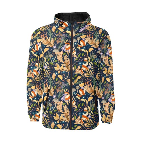 Wild fall autumnal 22-01 All Over Print Quilted Windbreaker for Men (Model H35)