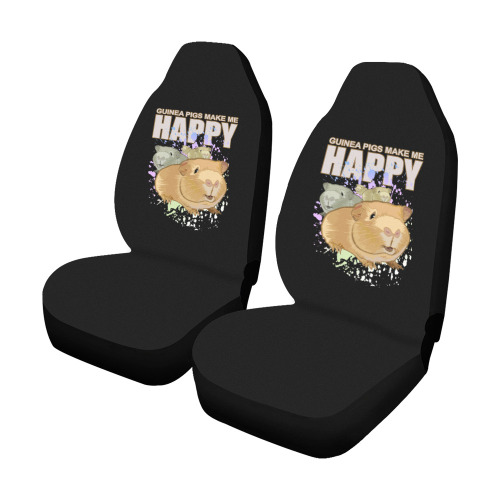 Guinea Pigs Make Me Happy Car Seat Covers (Set of 2)