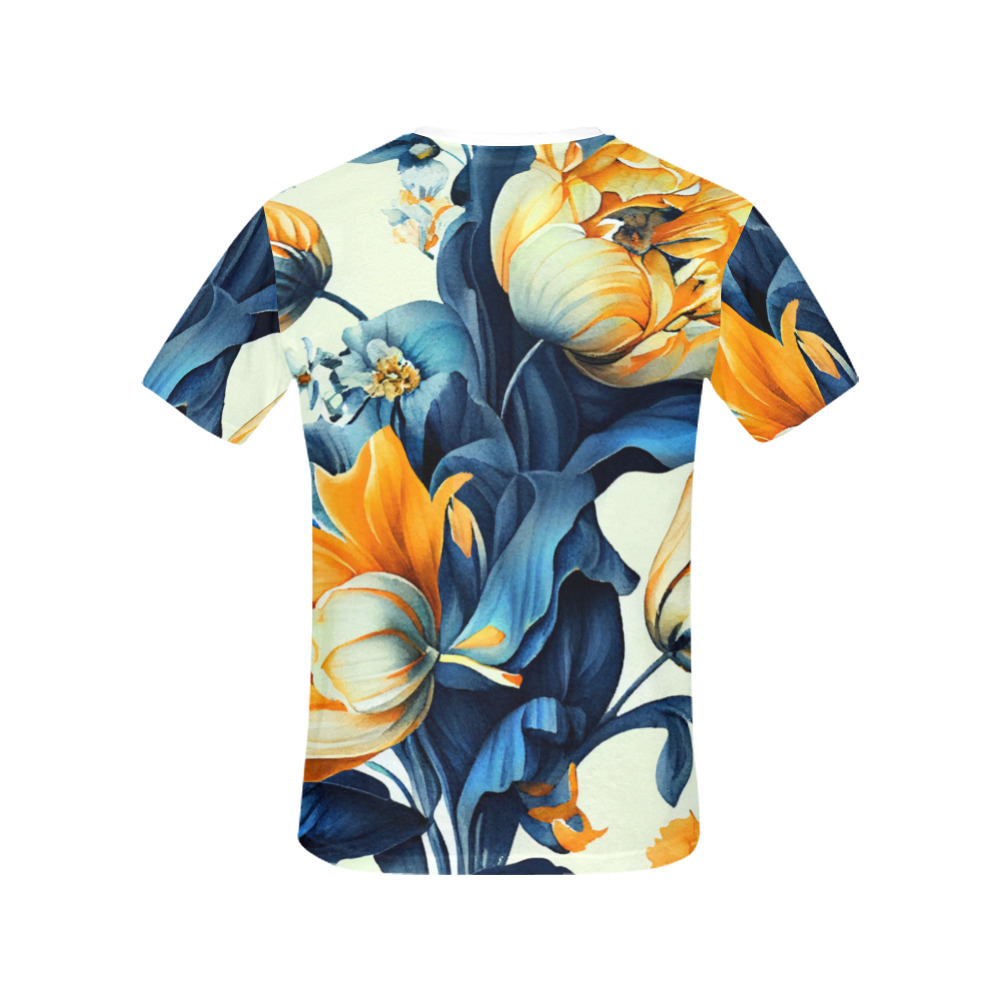 flowers botanic art (2) all over print tshirt All Over Print T-Shirt for Women (USA Size) (Model T40)