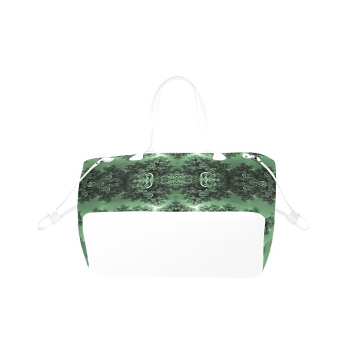 Deep in the Forest Frost Fractal Clover Canvas Tote Bag (Model 1661)